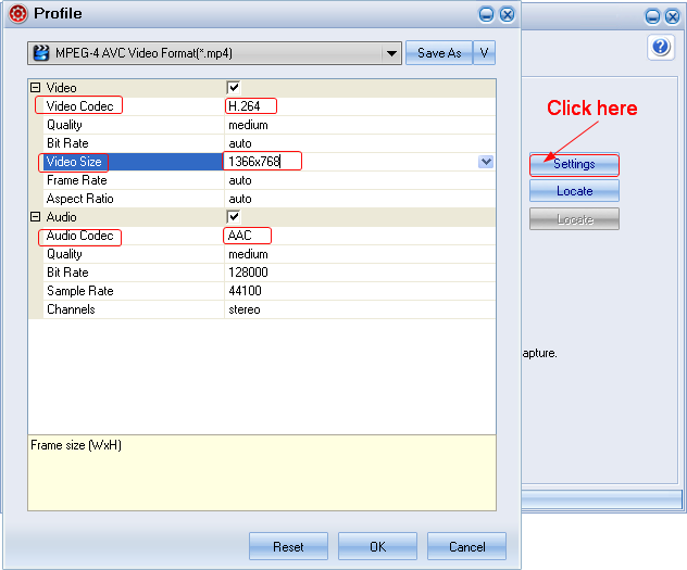 Set MP4 for Surface RT