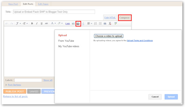 7 Tips for Uploading and Embedding Flash SWF into Google Blogger